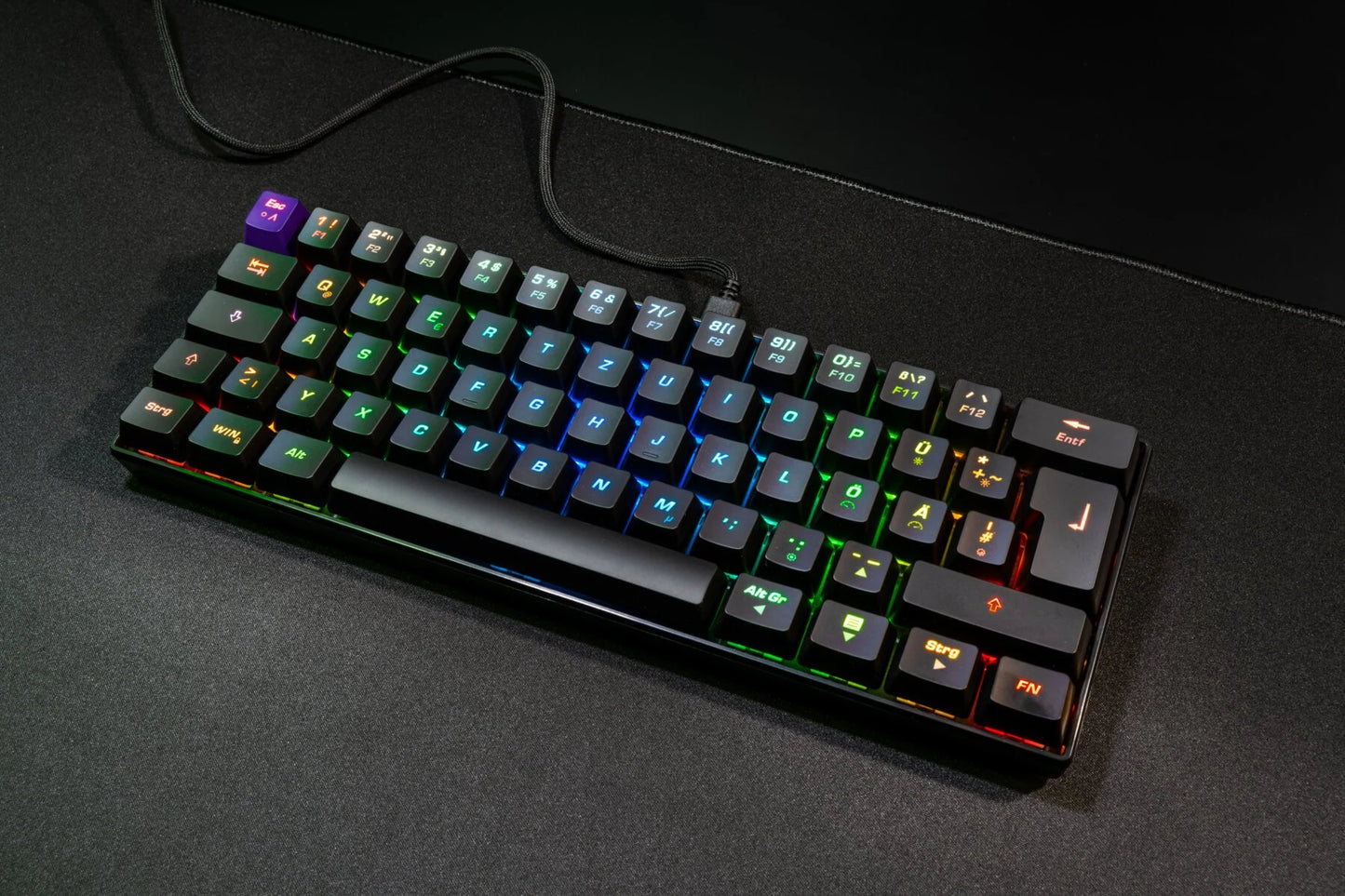 ISY IGK-5000-BK Mini Size, gaming keyboard, mechanical, wired