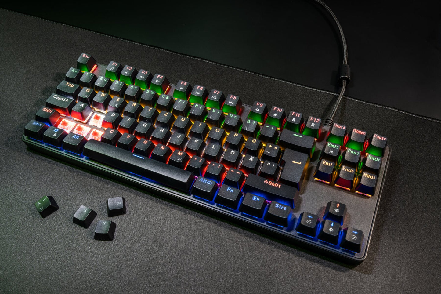 ISY IGK-4000 TKL, Gaming-Tastatur, mechanisch, kabelgebunden