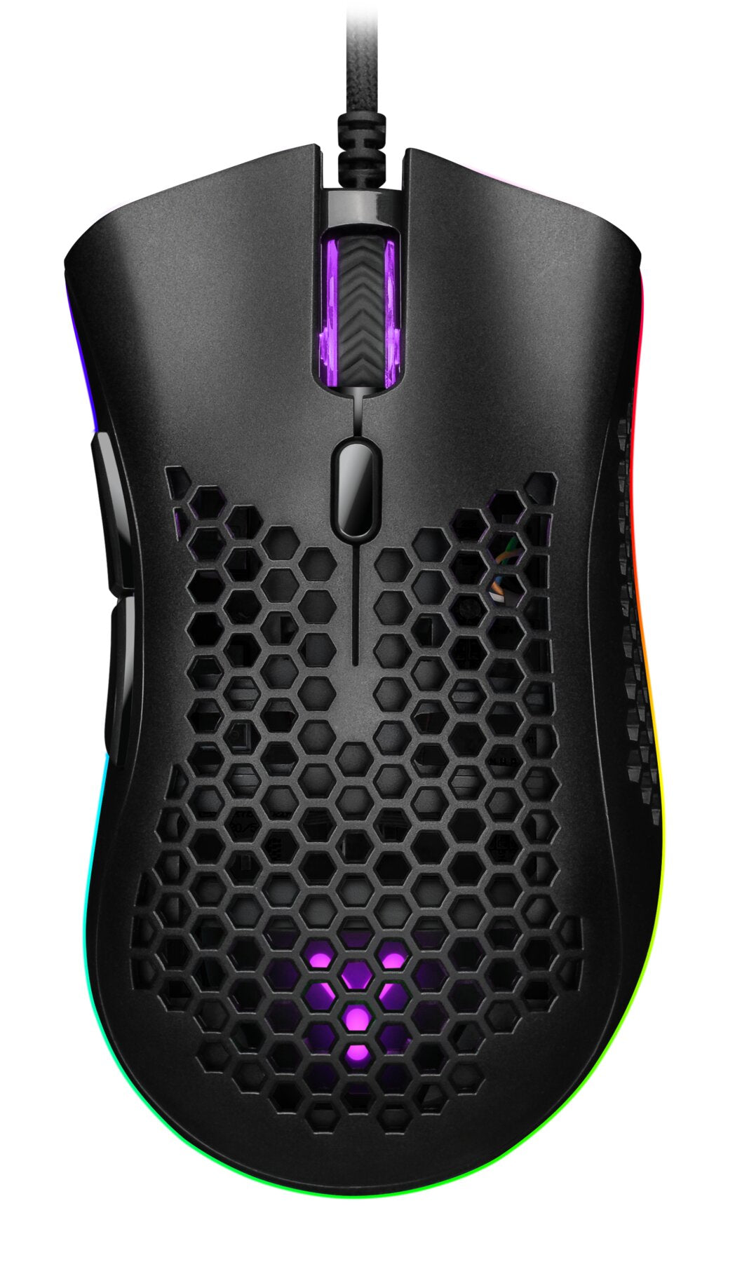 SY IGM-4500-WT Waben-RGB-Gaming-Maus