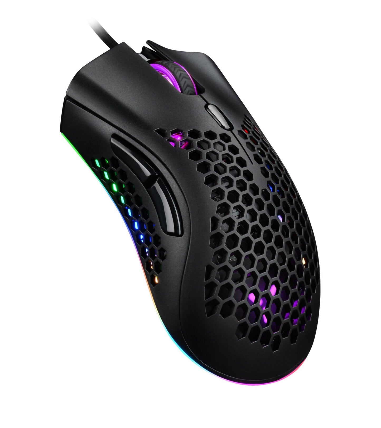 SY IGM-4500-WT Waben-RGB-Gaming-Maus