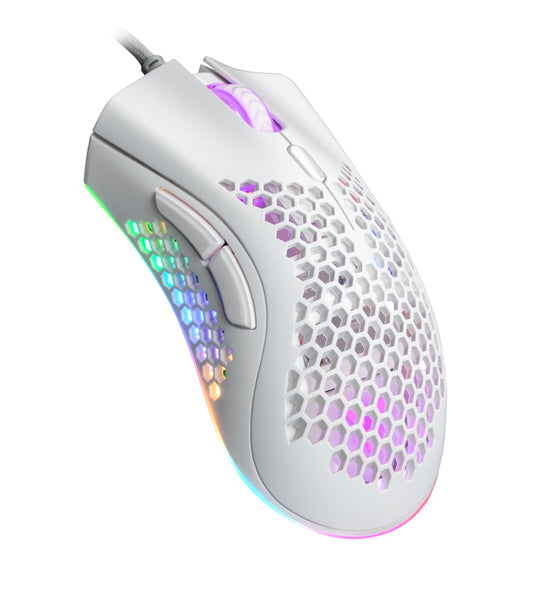 SY IGM-4500-WT Waben-RGB-Gaming-Maus