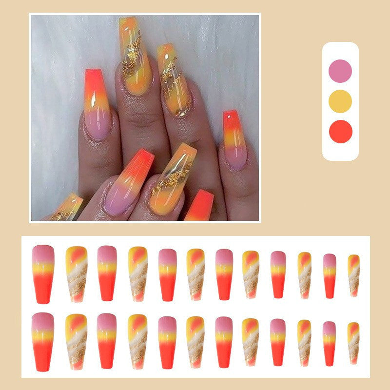 Rainbow-Hued Gradient Nail Decals