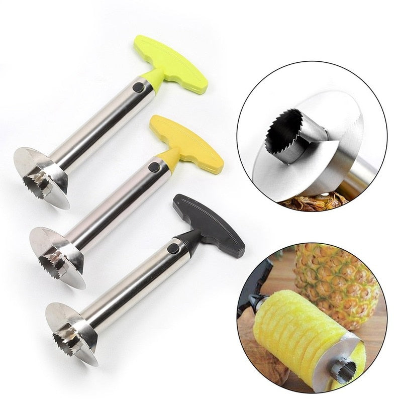 This Pineapple Slicer Peeler Cutter is a must-have kitchen tool that boasts precise, efficient results. It quickly and easily slices, peels, and cores pineapple, saving time and energy