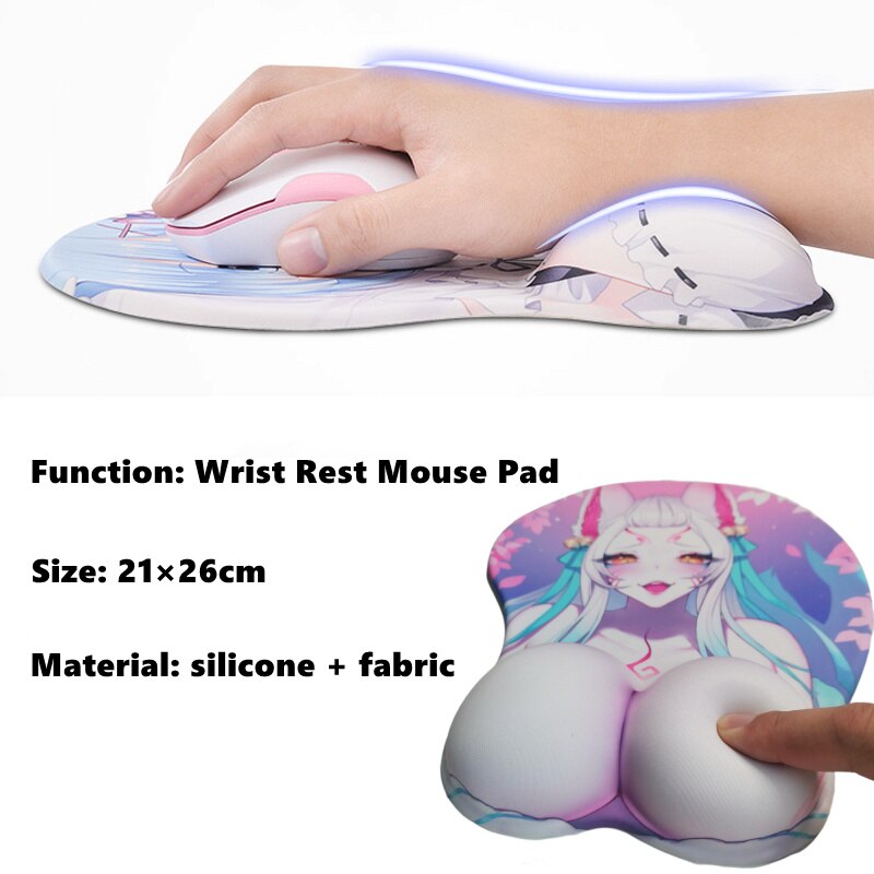 This Rem x Ram Mouse Pad is designed with a silicone gel for maximum comfort during use